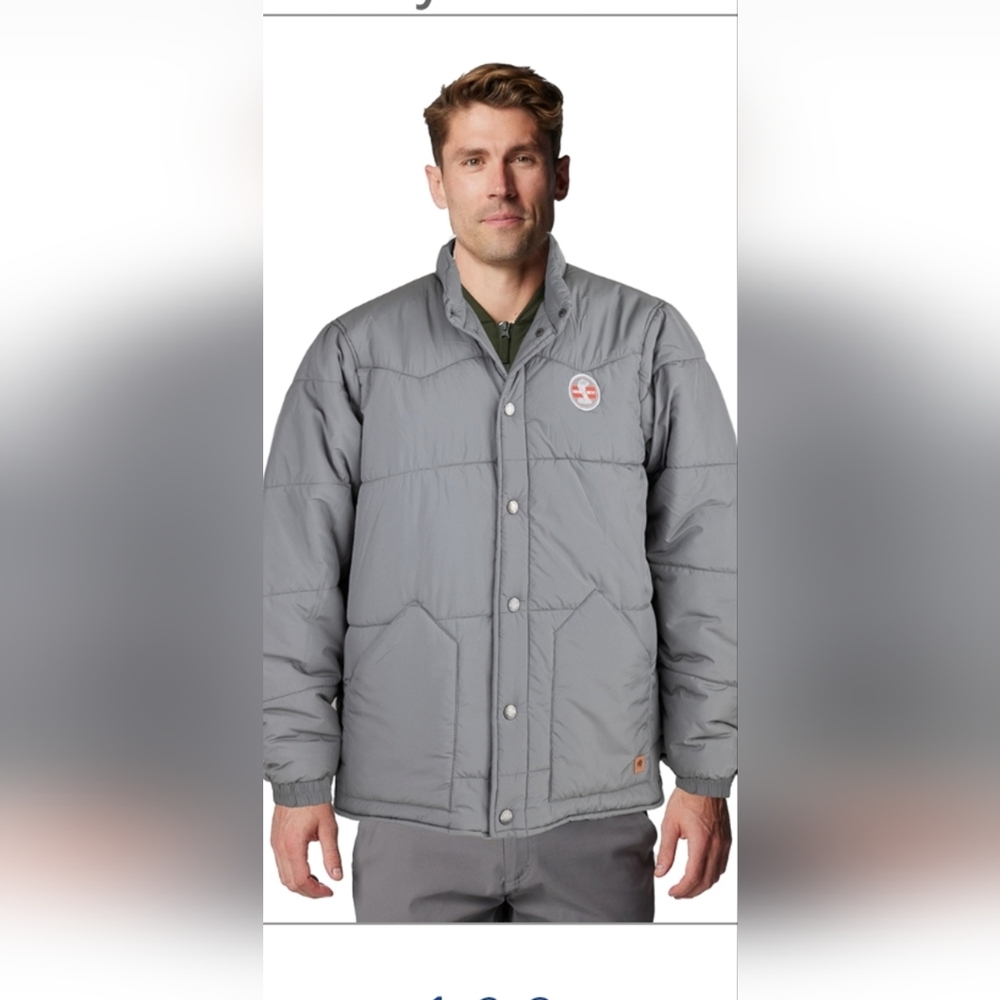 Stylish Men's Beige Puffer Jacket